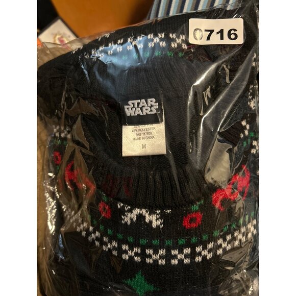 Star Wars Darth Vader Ugly Christmas Sweater Unisex M Black Cotton/Poly Blend - Picture 14 of 14